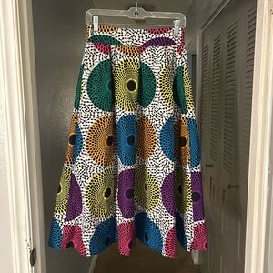 Colorful Patterned Women's Skirt